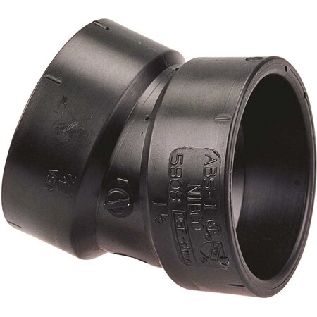 Nibco 3 in. ABS DWV 22-1/2-Degree Hub x Hub Elbow C5808HD3